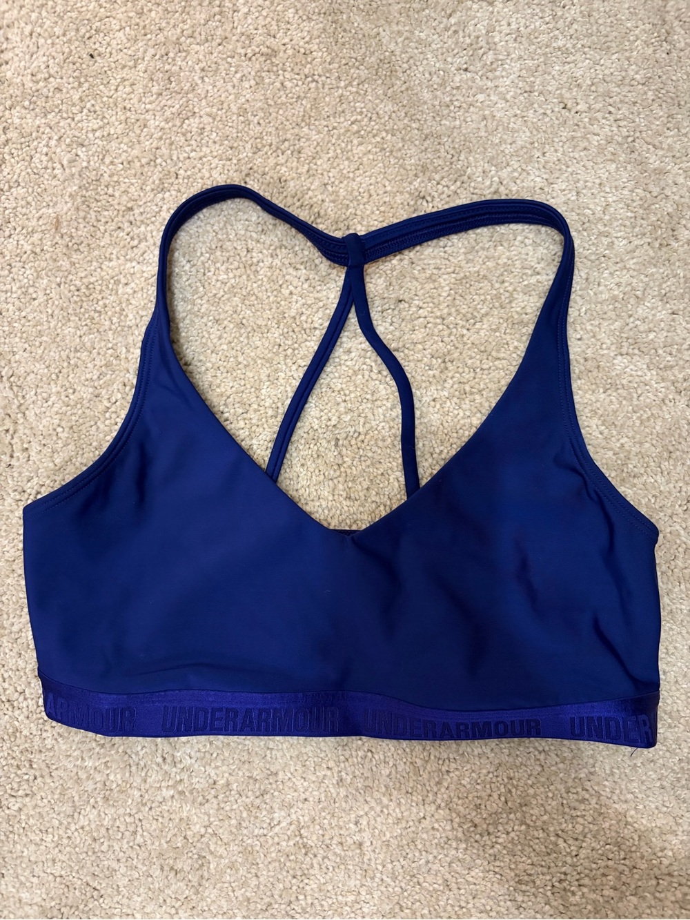 Under Armour Women's Navy Strappy Sports Bra